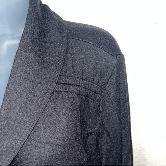 SOMA Black French Terry Jacket Blazer Soft Stretchy Sz L - Picture 3 of 4